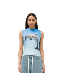 Blue Dolphin Sleeveless Top