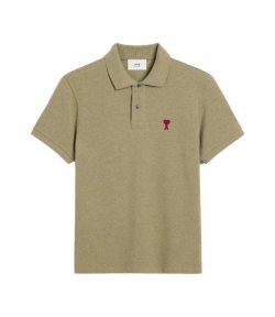 Red Ami De Coeur Sage Pique Polo Shirt