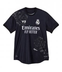 Y3 X REAL MADRID REAL 4 JSY Black Jersey T Shirt