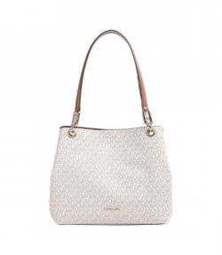 Kensington Vanilla/Acorn Lg Sghoulder Bag